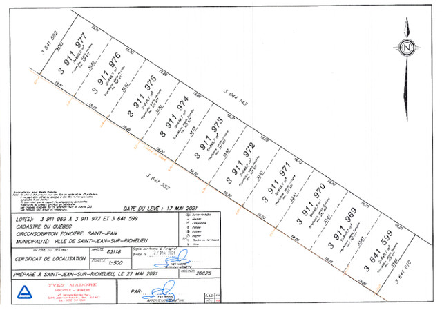 LOTS DE 10 TERRAINS À VENDRE dans Terrains à vendre  à Saint-Jean-sur-Richelieu - Image 2
