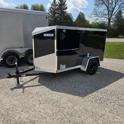 BRAND NEW 2027 US CARGO 4X8, CHOICE OF BLACK OR CHARCOAL GREY IN STOCK, WEIGHTS JUST 762 LBS AND CAN...