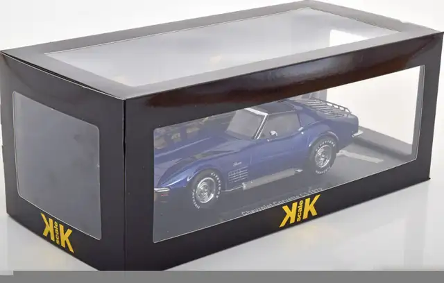 1972 CHEVROLET CORVETTE T-TOP COUPE BLUE 1:18 BY KK SCALE MODELS in Arts & Collectibles in City of Toronto - Image 9