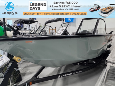 Check out our 2026 Legend 18 XF powered by a Mercury 115 ELPT 4S. This model also has amazing saving...