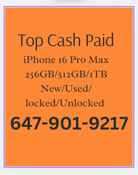 CASH paid for NEW iPhone 16 pro max 512gigabytes