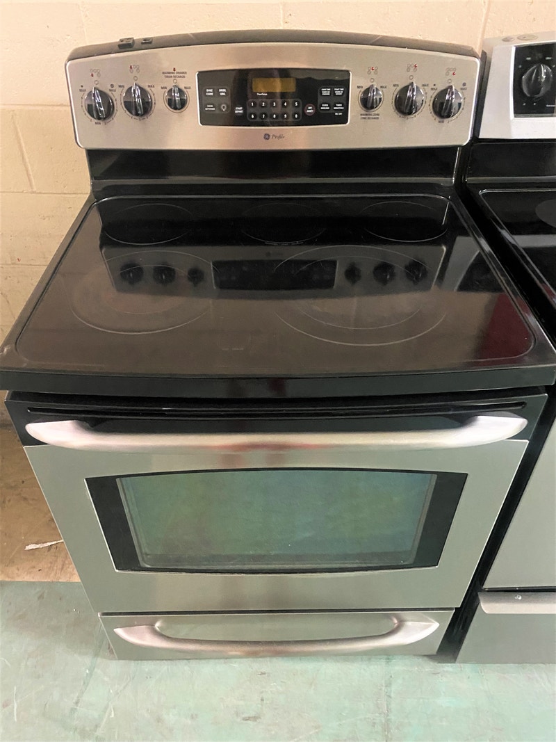 6540 Cuisinière Inox Vitrocéramique GE PROFILE Stove Oven Range