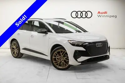 Only 90 Miles! Dealer Certified Pre-Owned. This Audi Q4 e-tron delivers a Electric engine powering t...