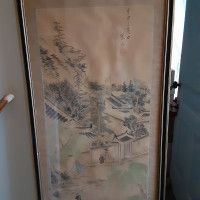 Vintage Chinese water colour
