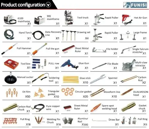 NEW PROFESSIONAL AUTO BODY REPAIR WELDER KIT 11F9061 in Heavy Equipment Parts & Accessories in Regina - Image 7
