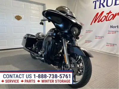 Blacked Out Black Denim Canadian Harley is loaded with thousands of $$$ in extras at True North Moto...