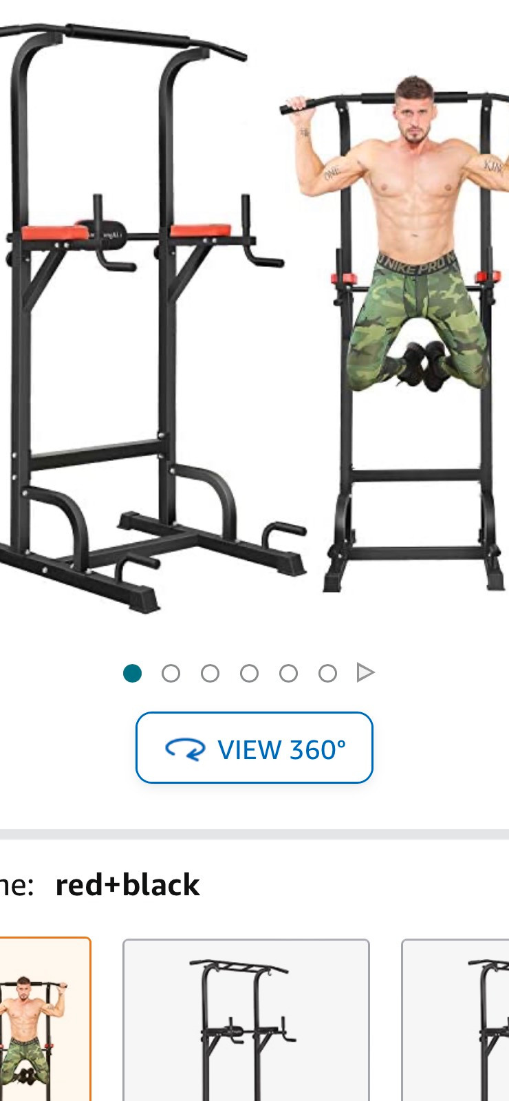 Power Tower Workout Pull Up & Dip Home Gym Fitness Equipment Exercise