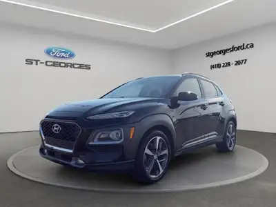 SUPERBE 2020 HYUNDAI KONA ULTIMATE AWD 1.6T TOUT EQUIPÉ MAGS 18 INTERIEUR DE CUIR NOIR TOIT OUVRANT...