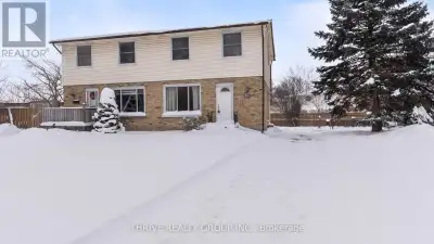 Welcome to this charming two-storey semi-detached home, offering timeless yellow brick curb appeal a...