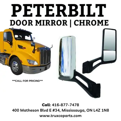 ***Call for pricing*** ---DOOR AND HOOD MIRROR--- • Chrome • Peterbilt 579 Door Mirror Black • Chrom...