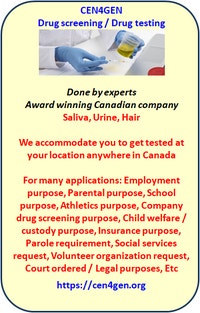 Drug screening / Drug testing for employment, etc Charlottetown Prince Edward Island Preview