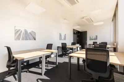 Flexible large office for rent designed to accommodate 30 people at Regus Willoughby Town Centre. A...