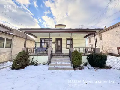 Welcome to 879 Felix, a charming 3 bedroom, 1 bathroom home located on Windsors west endjust a short...