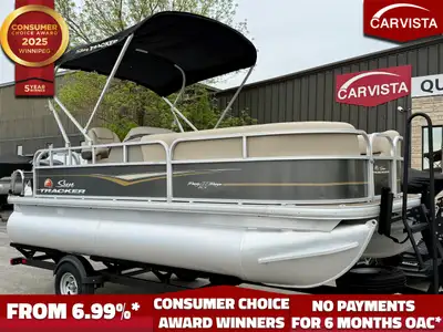 2024 SUN TRACKER Party Barge 18 DLX - 75HP Mercury with only 8.7 HOURS!!! If you’re looking for a po...
