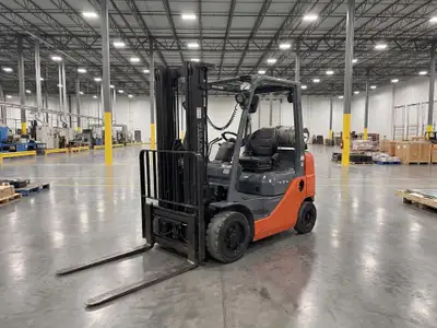 Industrial plant work calls for steady lifting, and this 5,000 lb capacity forklift handles it. Move...