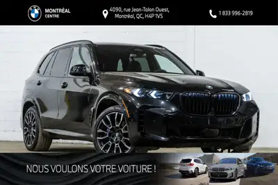 *English below* *Français:* Ce BMW X5 xDrive40i 2024, affichant 50 125 km, provient d'un seul propri...