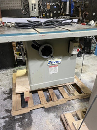 SILVER ST-14 TILTING ARBOR SAW. CABINET SAW TABLE SAW