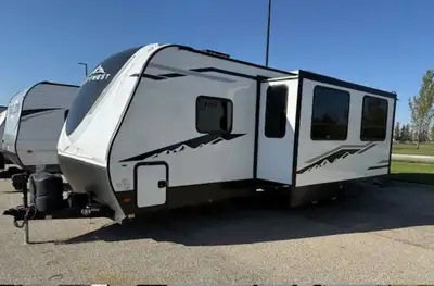 Arriving soon. This Alta trailer with 2 double wide rear bunks is very clean, and used only a hand f...