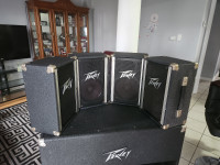 PA System Peavey Speakers and powered mixer