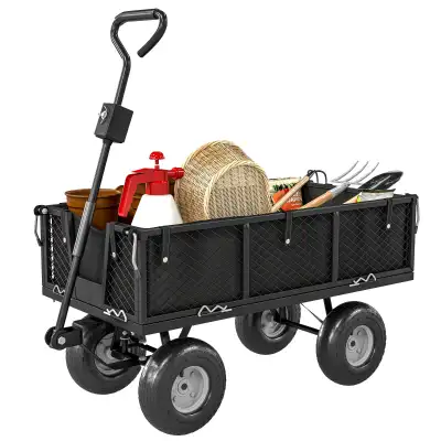 Steel Garden Cart, Utility Wagon Cart with Removable Liner, Quic, View more