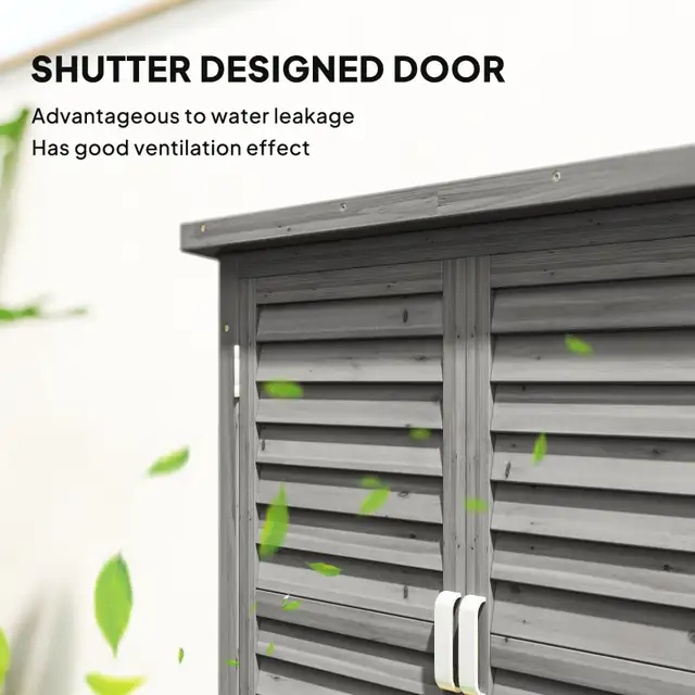 Wooden Garden Storage Shed Kit Wood Garage Tool Organisation Cab in Patio & Garden Furniture in City of Toronto - Image 4