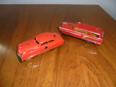 Vintage collection of the car toy of the 1950’s. Very rare truck and passenger car marked “made in U...