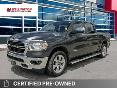 Granite Crystal Metallic 2019 Ram 1500 Big Horn/Lone Star 4x4, 8-Speed Automatic, 3.6L V6, Navigatio...