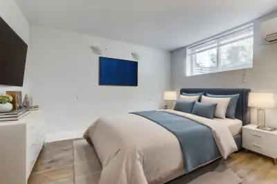 Fully renovated 2-bedroom, 2-bathroom basement unit in a detached bungalow located in East York, on...