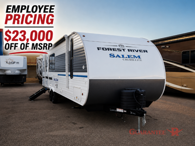 Guarantee RV Forest River Salem Cruise Lite travel trailer 26ICE highlights: Front Private Bedroom L...