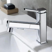 Pull Out Bathroom Mixer Basin