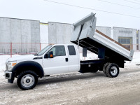 2015 FORD F-550 XLT EXTENDED CAB 4X4 DUMP TRUCK ONLY 72,000KM !!