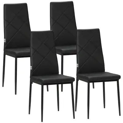 Dining Chairs Set of 4, Modern Accent Chair with High Back, Upho, View more