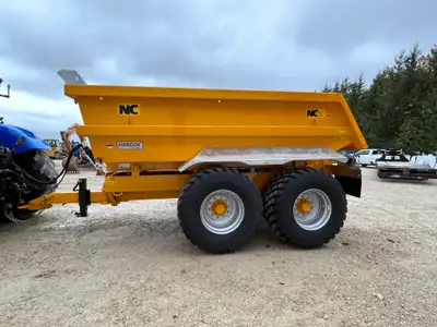 Brand new NC 20 ton dump trailer on 710 bkt flotation tires, hydraulic brakes, hydraulic lift cylind...
