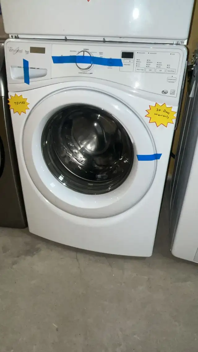 Whirpool 27” Stackable Washer Fully Tested  30-Day Warranty in Washers & Dryers in Kitchener / Waterloo - Image 4
