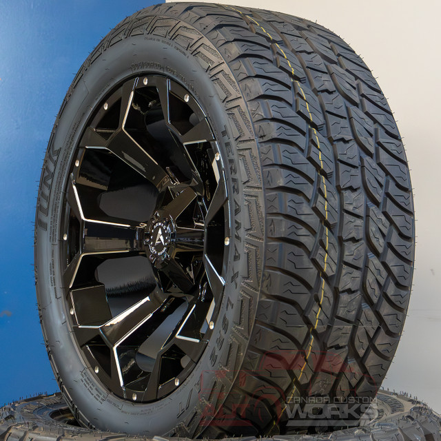 BRAND NEW! 5 & 6 BOLT 20" black & milled wheels! Armed BOMBER in Tires & Rims in Saskatoon - Image 3