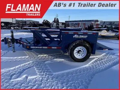 AIR-TOW SN10-55 TANDEM AXLE UTILITY TRAILER Air-tow eliminates the need for difficult tilt beds or d...