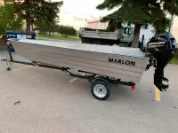 NEW MARLON 16' BOAT PACKAGE WITH TRAILER & MERCURY 30hp