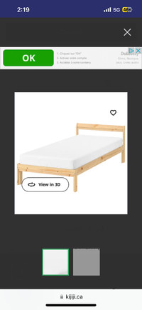 Twin bed-Ikea