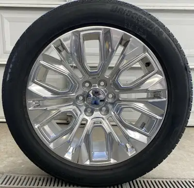 2015-2026 Chevy/GMC 22" OEM Rims & Bridgestone All-Season Tire Package Stock#: 84630785-008922 Compl...