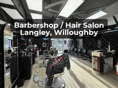 Rarely available Barber Shop in Willoughby, Langley! Newly built out, turnkey barbershop in a prime,...