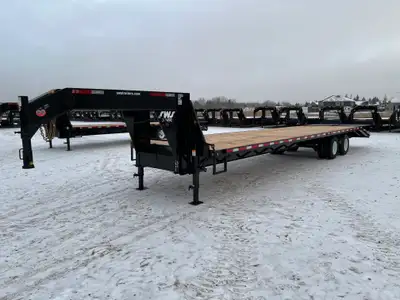 NEW 2026 SWS 8.5 x 36' Gooseneck Trailer Tandem Dual 2 x 10,000 lb Axles w/ Electric Brakes on Both...