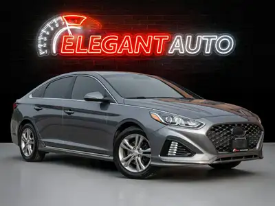 2018 Hyundai Sonata Silver Exterior on Black Interior comes with Sunroof, Backup Camera, Heated Seat...