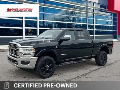 Odometer is 74905 kilometers below market average! Diamond Black Crystal Pearlcoat 2019 Ram 2500 Lar...
