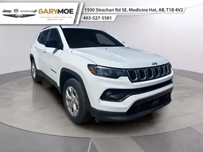 The 2024 Jeep Compass North 4x4 in stunning White offers exceptional handling and capability with it...