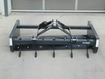 Width 72 Inch, Length 49 Inch, Frame Height 34 Inch, 5 Scarifier Shanks, 2 Blades, Reversible with 1...