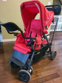 Joovy Caboose Ultralight, Stand-On Tandem Stroller Red
