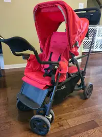 Joovy Caboose Ultralight, Stand-On Tandem Stroller Red