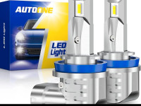 AUTOONE 2024 New H11 LED Headlight Bulbs 6000K White, Canbus for