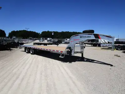 K-Trail Gooseneck Flat Bed Trailers 102in. x 25' starting at $32,170.00 or $643.33/month! The Deck S...