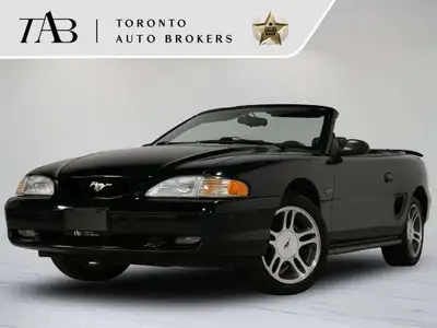 This 1997 Ford Mustang GT Convertible is a local Ontario vehicle with a clean Carfax report, offerin...
